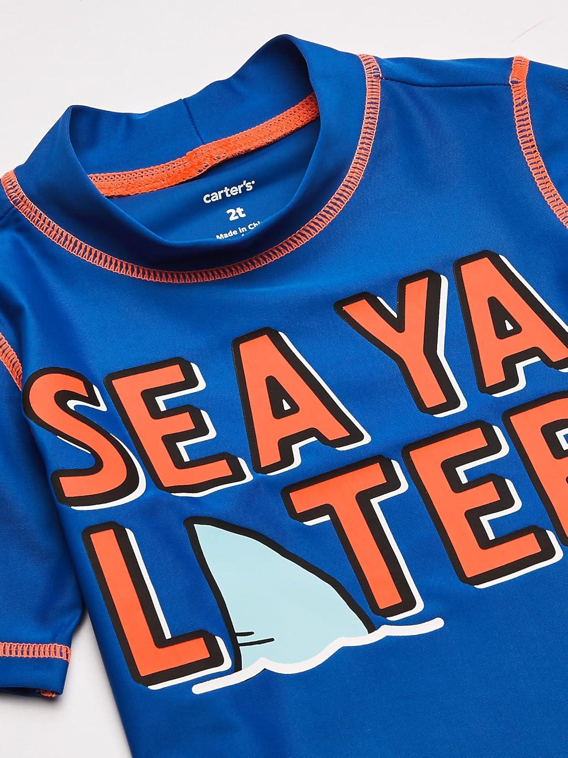 imageCarters Boys RashguardSee Ya Later