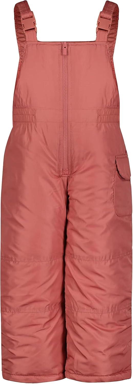 imageCarters Girls 2Piece Snowsuit Puffer Jacket and Skibib Snow Pants Toddler and Big KidsButterfly Coral