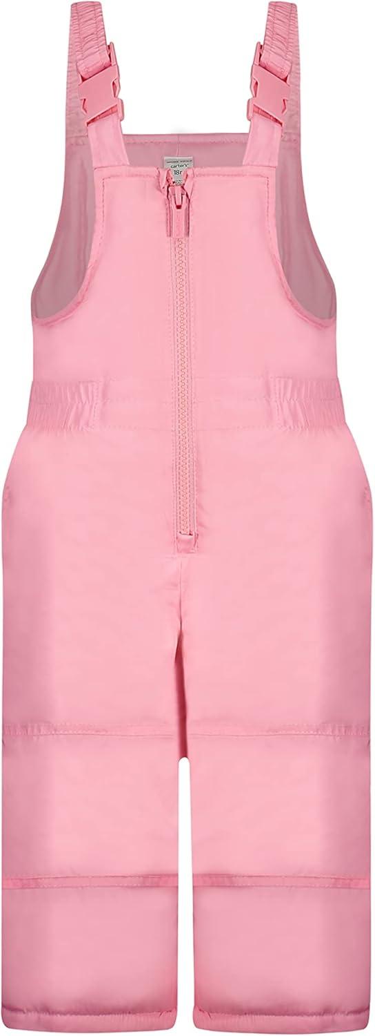 imageCarters Girls 2Piece Snowsuit Puffer Jacket and Skibib Snow Pants Toddler and Big KidsDitsy Pink