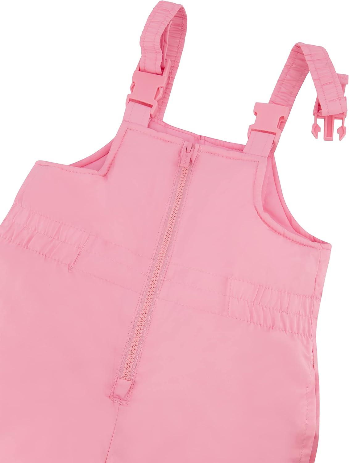 imageCarters Girls 2Piece Snowsuit Puffer Jacket and Skibib Snow Pants Toddler and Big KidsDitsy Pink