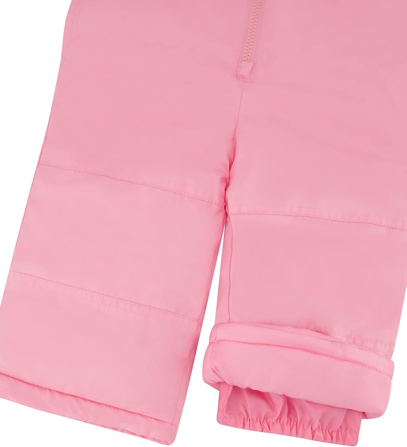 imageCarters Girls 2Piece Snowsuit Puffer Jacket and Skibib Snow Pants Toddler and Big KidsDitsy Pink