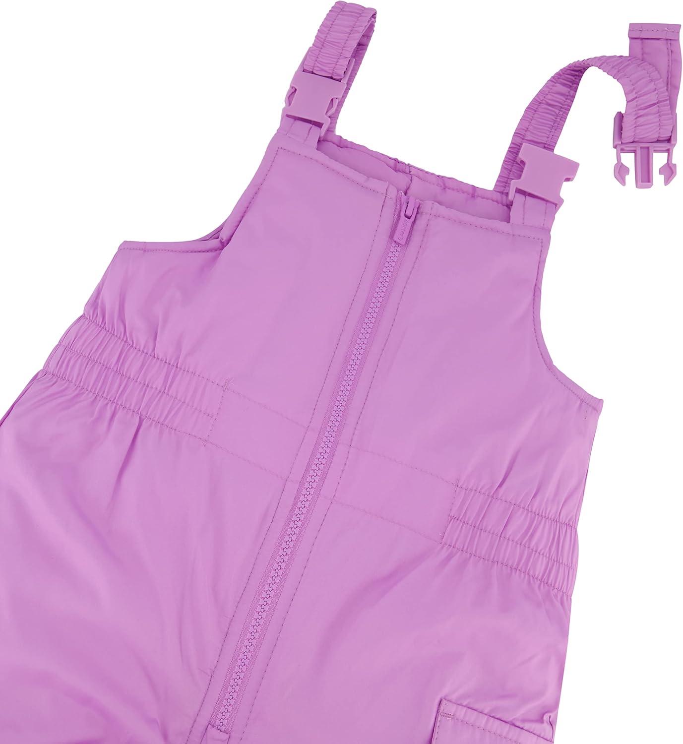 imageCarters Girls 2Piece Snowsuit Puffer Jacket and Skibib Snow Pants Toddler and Big KidsGrey Dot