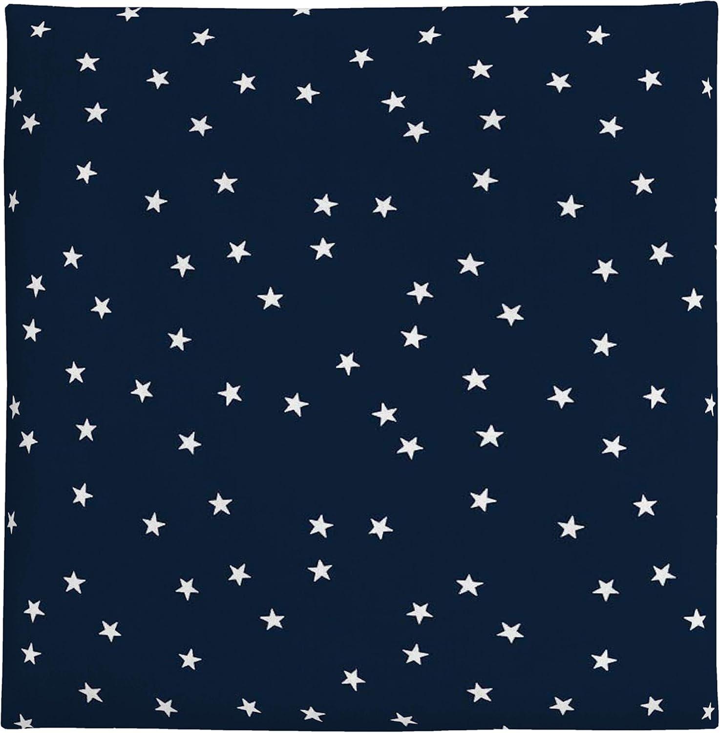 imageCarters Navy wWhite Stars Crib SheetStars NavyWhite