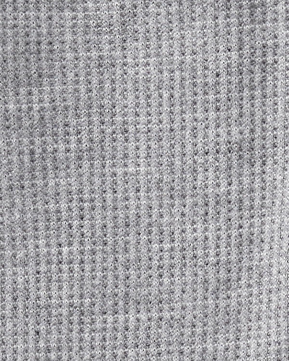 imageCarters babyboys Purelysoft Longsleeve 2way Zip PajamasGray Solid