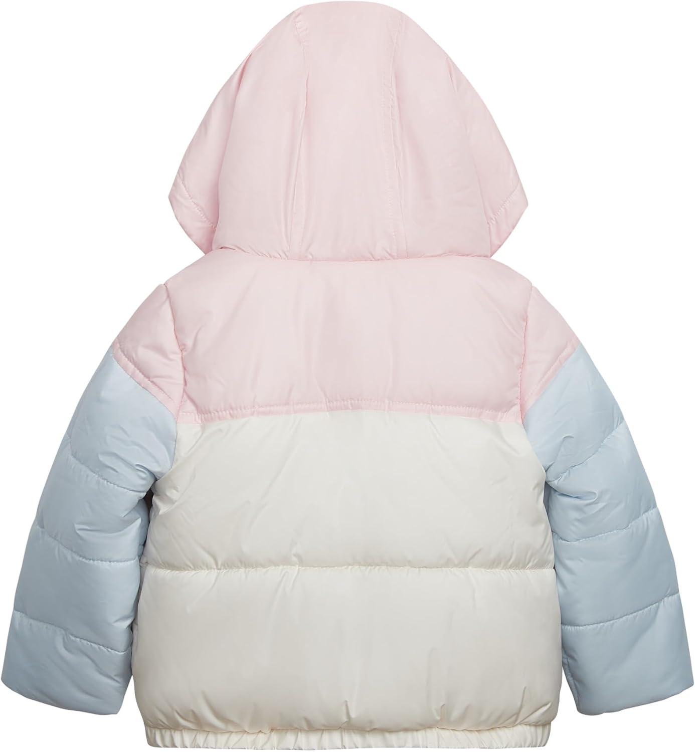 imageCarters babygirls Color Blocked Heavyweight Puffer JacketPink