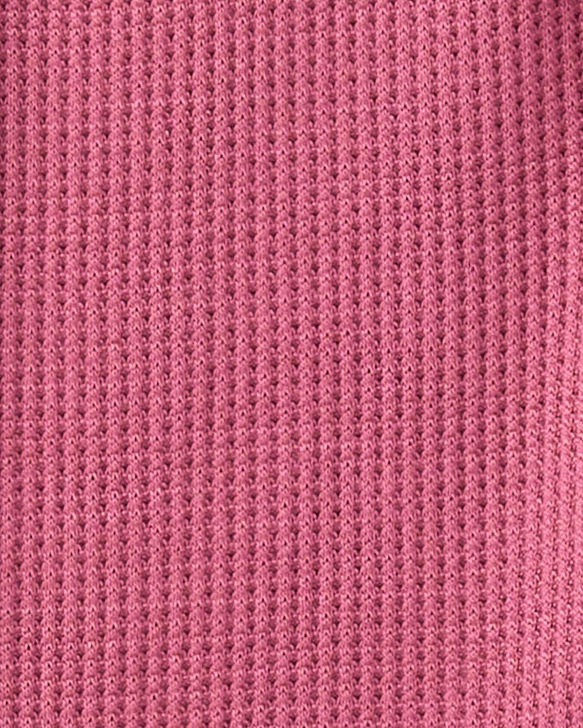 imageCarters babygirls Purelysoft Longsleeve 2way Zip PajamasRed