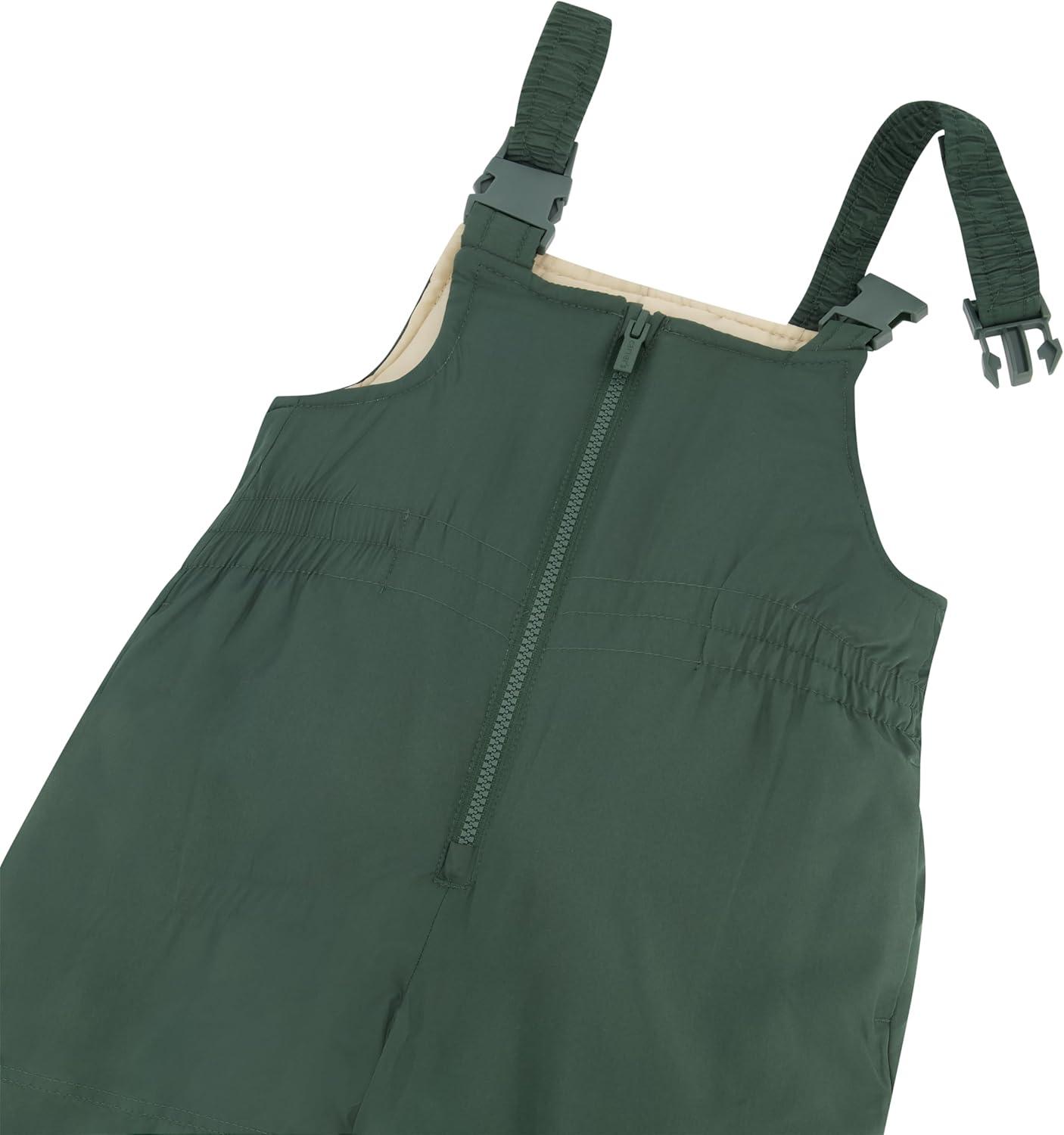 imageCarters boys Boys Warm 2 Piece Snow Pant ampamp Jacket SnowsuitOliveBeigeOrange