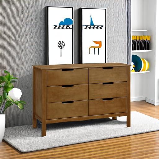 imageCarters by DaVinci Colby 6Drawer Dresser in Washed Natural Grey F11926GWalnut