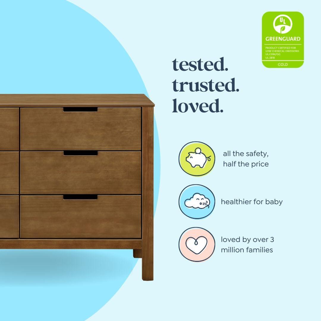 imageCarters by DaVinci Colby 6Drawer Dresser in Washed Natural Grey F11926GWalnut