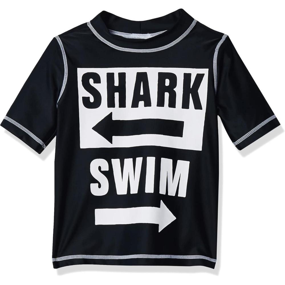 imageCarters Boys 1 Piece RashguardShark Swim