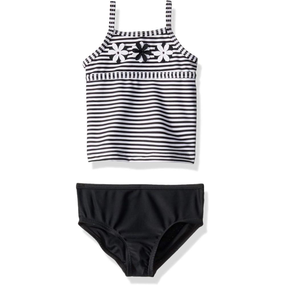 imageCarters Girls SwimsuitBlack Stripe