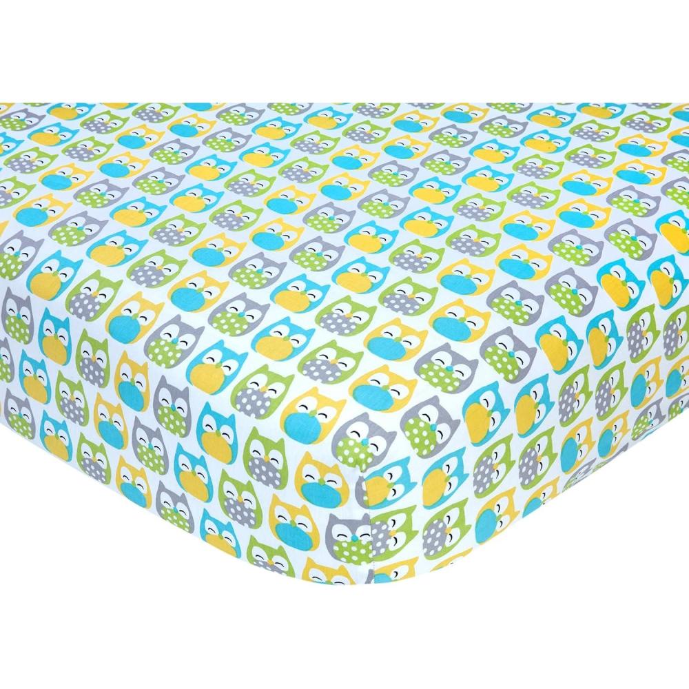 imageCarters Navy wWhite Stars Crib SheetOwl