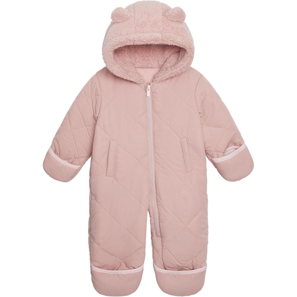 imageCarters babygirls Cozy Onepiece Footed Pram SuitLight Pink