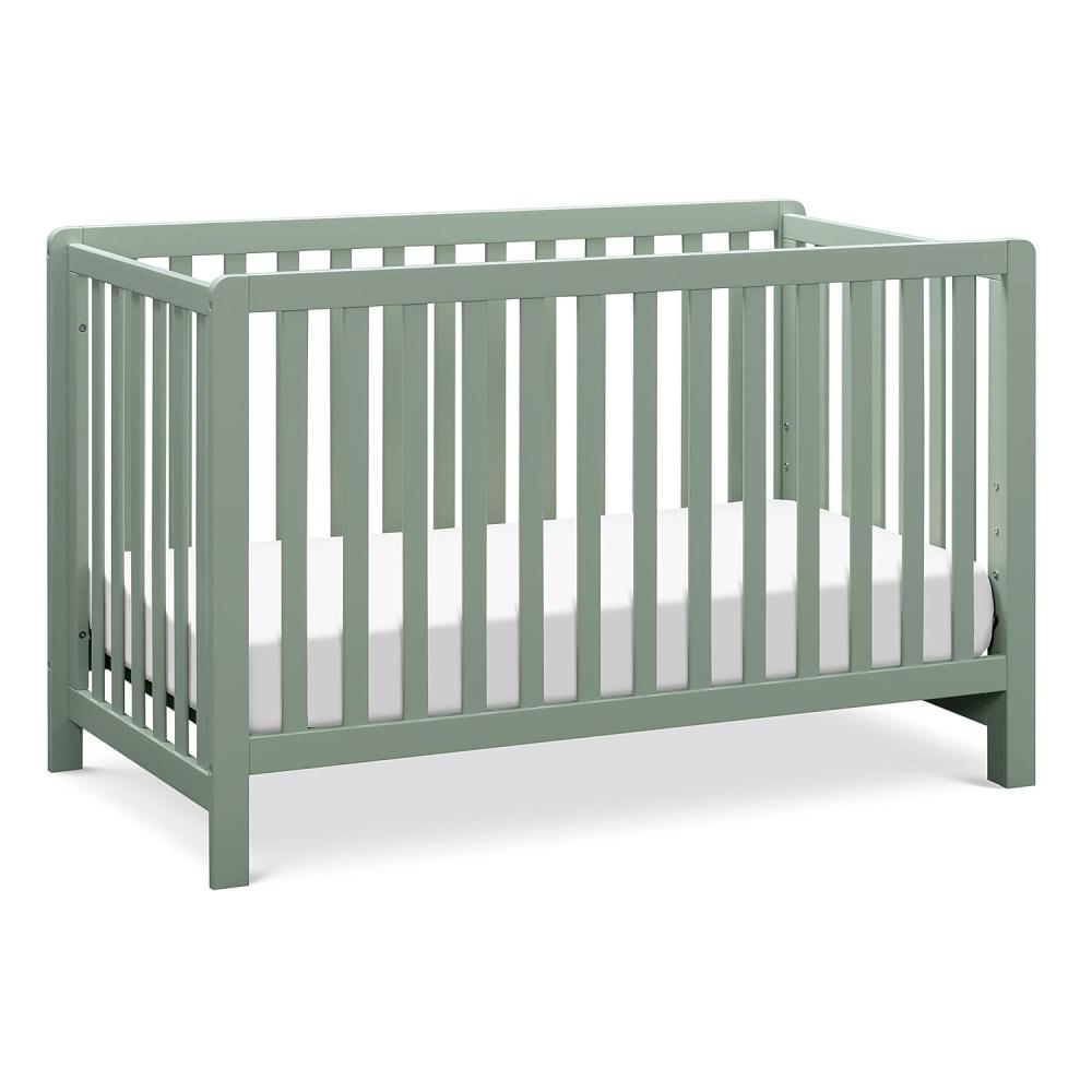 imageCarters by DaVinci Colby 4in1 Baby Crib Convertible to Toddler Bed Daybed FullSize Bed  Durable  GREENGUARD Gold Certified  4 Adjustable Heights Conversion Kit Sold Separately  Light Sage