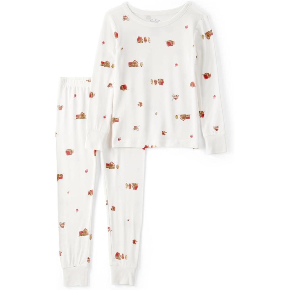 imageCarters unisexbaby Purelysoft Longsleeve 2piece PajamasFall House