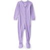 imageCarters babygirls Purelysoft Longsleeve 2way Zip PajamasPurple Solid