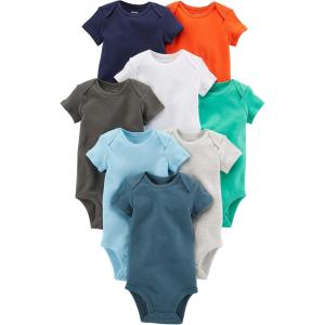 Carter’s Baby Boys’ 8-pack Short-sleeve Bodysuits(Assorted Pack)