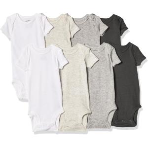 Carter’s Baby Boys’ 8-pack Short-sleeve Bodysuits(Multi Oatmeal)