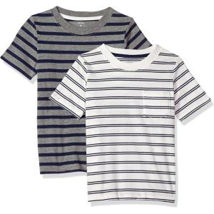 Carter’s Boys 2-Pack Tee(Grey Stripe/White Stripe)