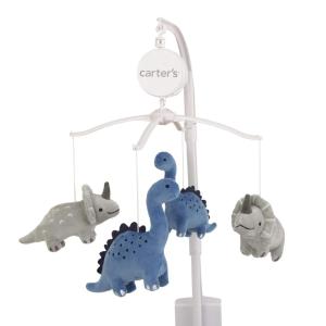 Carter’s Dino Adventure Gray & Blue Musical Mobile, Grey, Blue(Grey  Blue)
