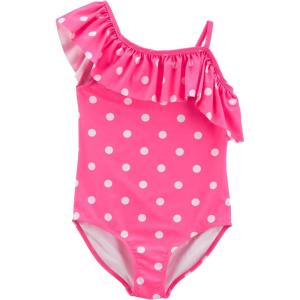 Carter’s Girls Swimsuit(Pink Ruffled Shoulder)