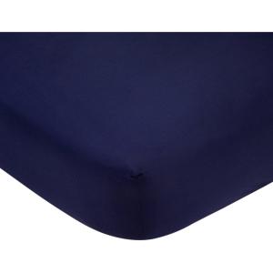 Carter’s Navy w/White Stars Crib Sheet(Solid Navy Blue)