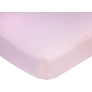 Carter’s Navy w/White Stars Crib Sheet(Solid Pink Cotton Knit)