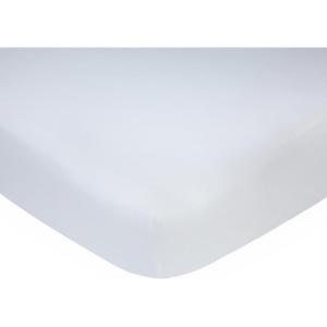 Carter’s Navy w/White Stars Crib Sheet(Solid White Cotton Knit)