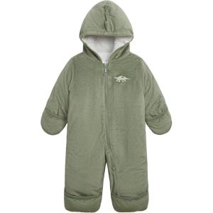 Carter’s Unisex Baby Cozy One-piece Footed Pram Suit(Velboa Olive Green Dino)