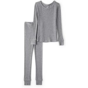 Carter’s baby-boys Purelysoft Long-sleeve 2-piece Pajamas(Gray Solid)