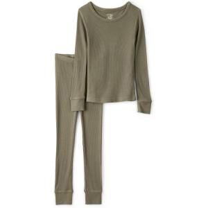 Carter’s baby-boys Purelysoft Long-sleeve 2-piece Pajamas(Green Solid)