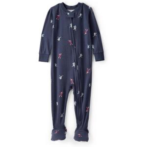 Carter’s baby-boys Purelysoft Long-sleeve 2-way Zip Pajamas(Football Player)
