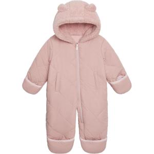 Carter’s baby-girls Cozy One-piece Footed Pram Suit(Light Pink)