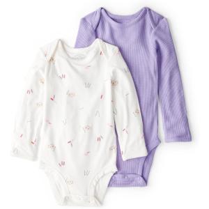 Carter’s baby-girls Purelysoft 2-pack Long Sleeve Bodysuit(Art Print)