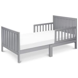 Carter’s by DaVinci Benji Toddler Bed in Grey, Greenguard Gold Certified(Grey)