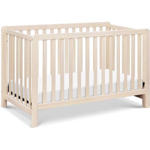 Carter’s by DaVinci Colby 4-in-1 Convertible Crib with Trundle Drawer in White, Greenguard Gold Certified, Undercrib Storage(Washed Natural)