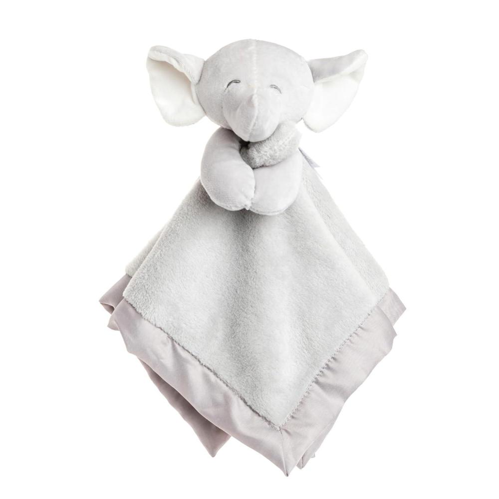 imageKIDS PREFERRED Carters Baby Blanket Unisex Loveys for Babies Essentials Newborn Boys and Girls Security Blankets with Soft Minky Fabric Snuggle Toy Plush Stuffed Animal  Grey Elephant