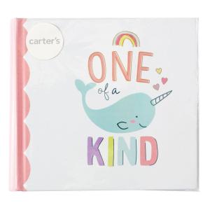 Carter’s BP19-23282 One of a Kind Gender Neutral Baby Photo Album, 7.4” W x 7” H