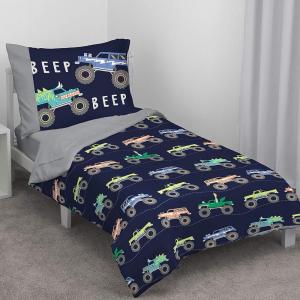 Carter’s Monster Truck 4 Piece Toddler Bed Set(4 Piece Set)