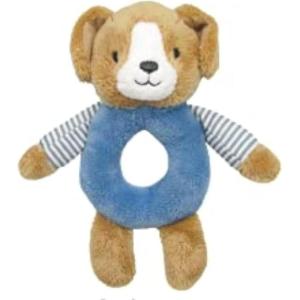 Carter’s Puppy Ring Rattle, Plush Toy for Babies