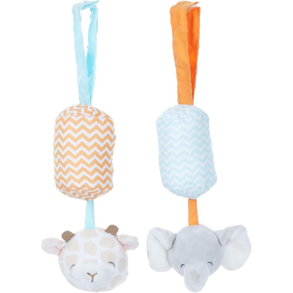 imageKIDS PREFERRED Carters Giraffe and Elephant Chime Set for Babies