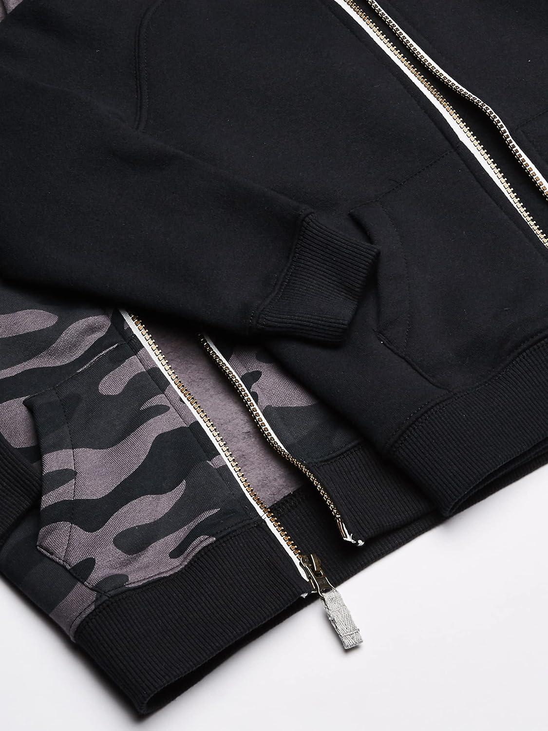 imageCarters Boys Big 2Pack Full Zip HoodiesBlackBlack Camo