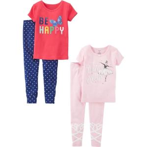 Carter’s baby-girls 2-pack Two-piece Cotton Pajamas(Ballerina/Butterfly)