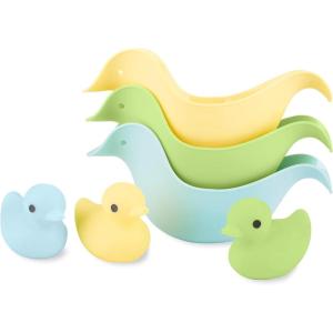 Simple Joys by Carter’s Duck Rinse Cups and Squirties Bath Toy Bundle(Ducks)