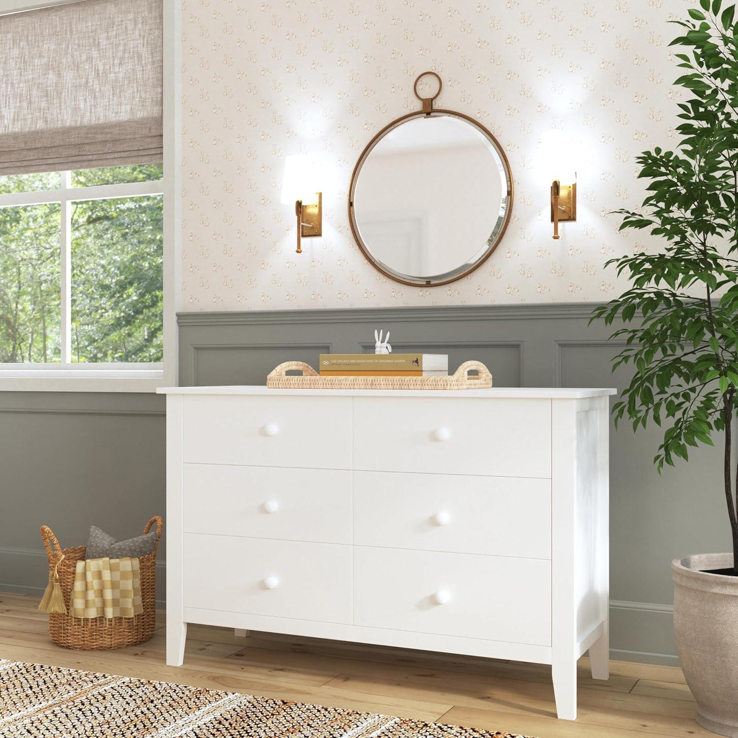 imageCarters by DaVinci Morgan 6Drawer Dresser in WhiteWhite