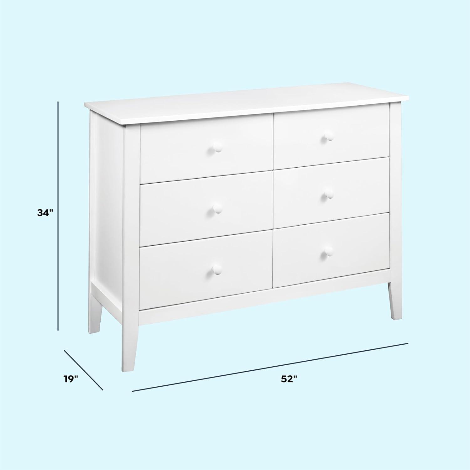 imageCarters by DaVinci Morgan 6Drawer Dresser in WhiteWhite