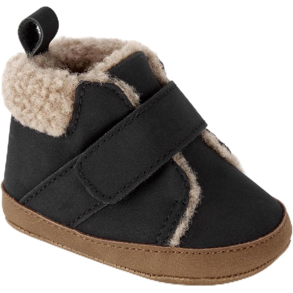 imageCarters Baby ampamp Infant Boots for BoysBlack Sherpa