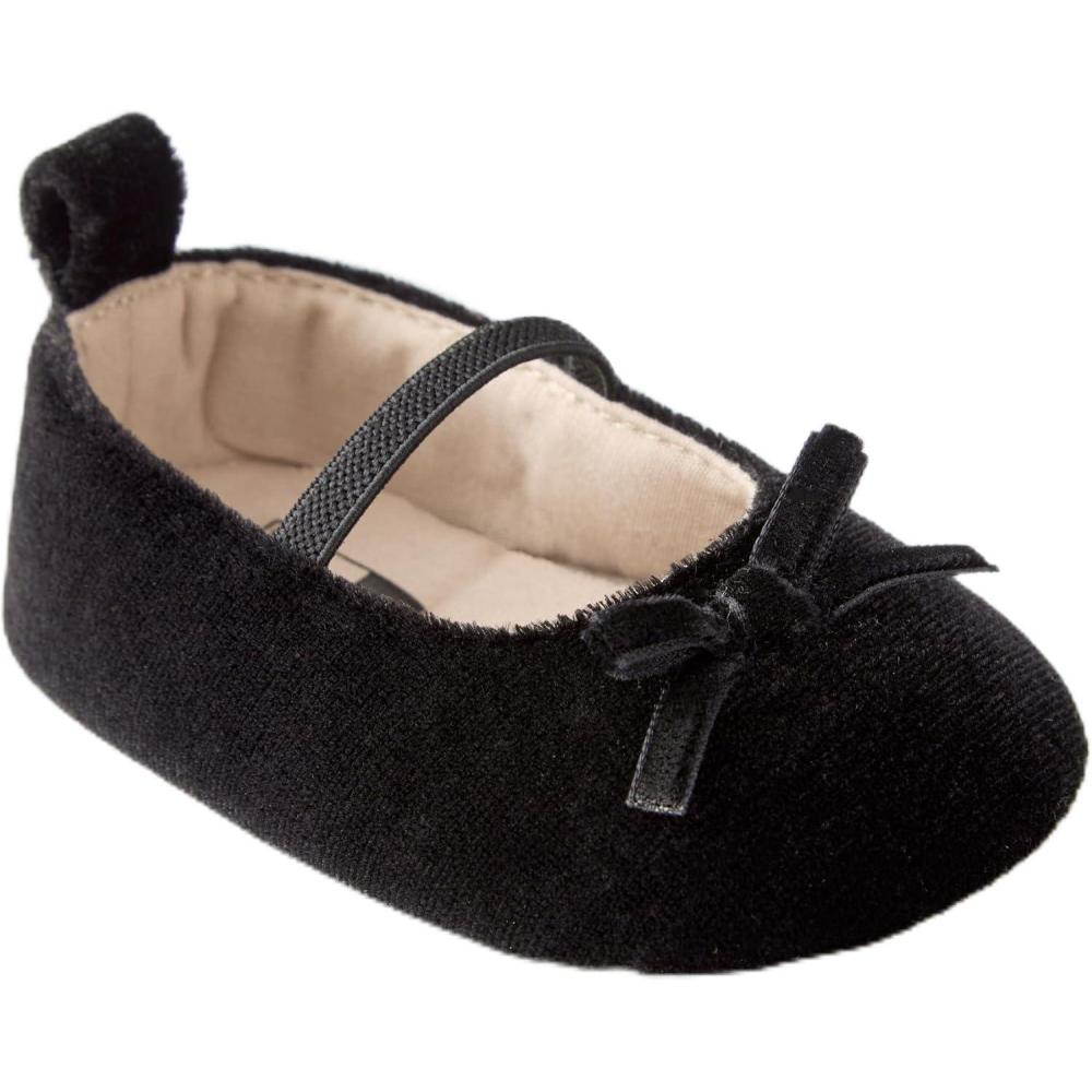 imageCarters Baby ampamp Infant Mary Jane Flats for GirlsBlack Velvet