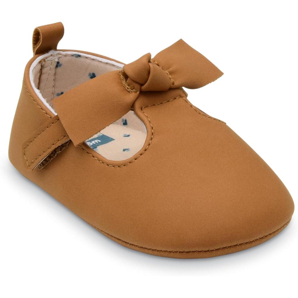 imageCarters Baby ampamp Infant Mary Jane Flats for GirlsBrown Bow