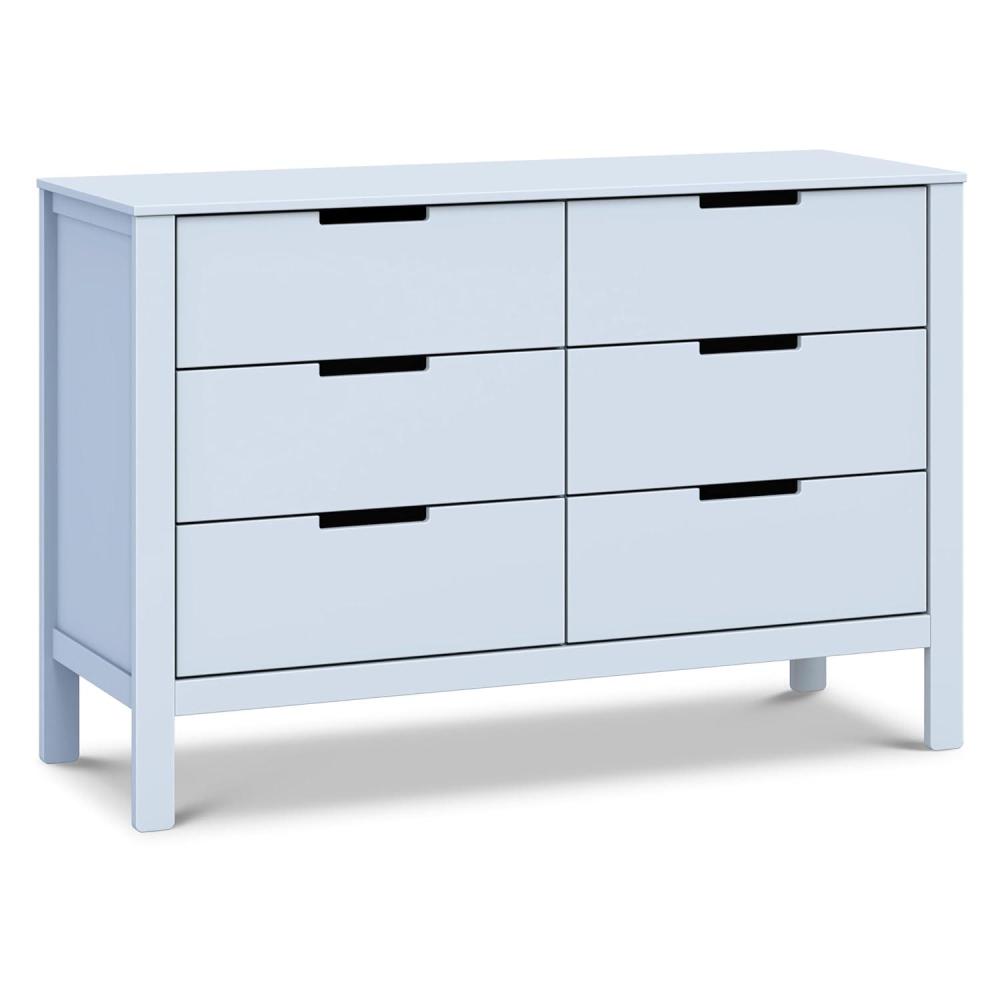 imageCarters by DaVinci Colby 6Drawer Dresser in WhitePowder Blue